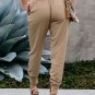 Khaki Pocketed Casual Joggers