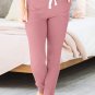 Fushia Drawstring Waist Pocketed Joggers