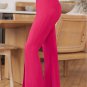 Rose Split Hem High Waist Pants