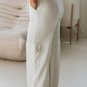 Beige Plain Cargo Pockets High Waist Casual Sweatpants