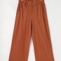 Red Dahlia Elastic Waist Pocketed Casual Straight Leg Pants