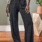 Carbon Grey Cargo Pockets Drawstring Sweatpants