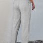 Light Grey Solid Color Fleece Lined Drawstring Waist Joggers