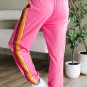 Pink Counting Rainbows High Waist Sweatpants