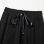 Black Boho Lace Patchwork Wide Leg High Waist Pants