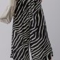 Black Zebra Striped Summer Wide Leg Pants