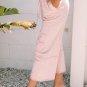 Pink Flower Patch Mineral Washed Terry Knit Cropped Wide Leg Pants