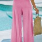 Bonbon Knotted Drop Waist Split Leg Relaxed Pants