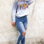 Sky Blue High Waist Distressed Skinny Jeans