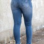 Sky Blue High Waist Distressed Skinny Jeans
