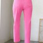 Pink Star Shape Patchwork Mid Waist Straight Leg Jeans