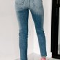 Blue Distressed Ripped Skinny Jeans