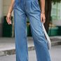 Blue Slouchy Wide Leg Jeans