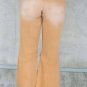 Brown Distressed Hollow out High Waist Cropped Flare Jeans