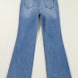 Ashleigh Blue Acid Wash Distressed Wide Leg High Waist Jeans