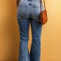 Light Blue Distressed Flare Leg Jeans