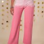 Pink Scattering Rhinestone Gradient Denim Pants