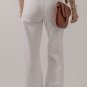 Bright White Heavy Distressed Straight Leg Jeans