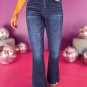 Wild Wind Medium Wash High Waist Split Flared Jeans
