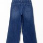Sail Blue Wide Leg Pocketed High Waist Jeans