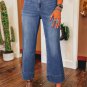 Ashleigh Blue Mineral Wash High Waist Bell Bottom Crop Jeans