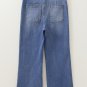 Ashleigh Blue Mineral Wash High Waist Bell Bottom Crop Jeans