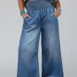 Ashleigh Blue Smocked Waist Wide Leg Jeans