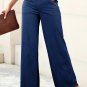 Sail Blue Medium Wash Straight Leg Loose Casual Jeans