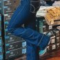 Sail Blue Center Seam Deep Wash Straight Jeans