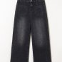 Black Wide Leg Pocketed High Waist Jeans