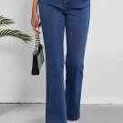 Ashleigh Blue Mid Waist Stretchy Knit Casual Bootcut Jeans
