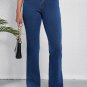 Ashleigh Blue Mid Waist Stretchy Knit Casual Bootcut Jeans