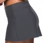 Plus Size Grey Skirted Swim Bikini Bottom