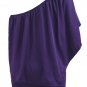 Plus Size Multiple Dressing Layered Purple Mini Poncho Dress