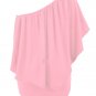 Plus Size Multiple Dressing Layered Pink Mini Poncho Dress