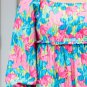 Sky Blue Floral Allover Print Shirred Square Neck Plus Size Maxi Dress