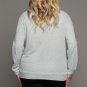 Gray Halloween Pumpkin Leopard Print Plus Size Sweatshirt