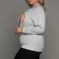Gray Halloween Pumpkin Leopard Print Plus Size Sweatshirt