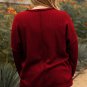 Gold Flame Exposed Seam Detail Waffle Knit Plus Size Top