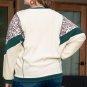 Leopard Colorblock Patchwork Dolman Sleeve Plus Size Top