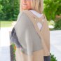 Ashleigh Blue Plus Size Textured Colorblock Patchwork V Neck Top