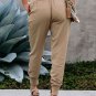 Khaki Pocketed Casual Joggers