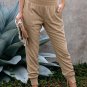 Khaki Pocketed Casual Joggers