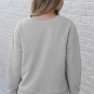 Gray Ultra Loose Textured 2pcs Slouchy Outfit