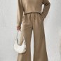 Khaki Ultra Loose Textured 2pcs Slouchy Outfit