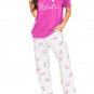 Bonbon I Love Valentine Print Tee and Pants Lounge Set