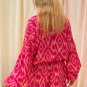 Rose Western Aztec Geometric Print Top and Ruffled Shorts Set
