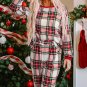 Red Christmas Plaid Allover Top and Pants Lounge Set