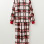 Red Christmas Plaid Allover Top and Pants Lounge Set