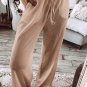 Parchment Textured Long Sleeve T Shirt and Pants Lounge Set